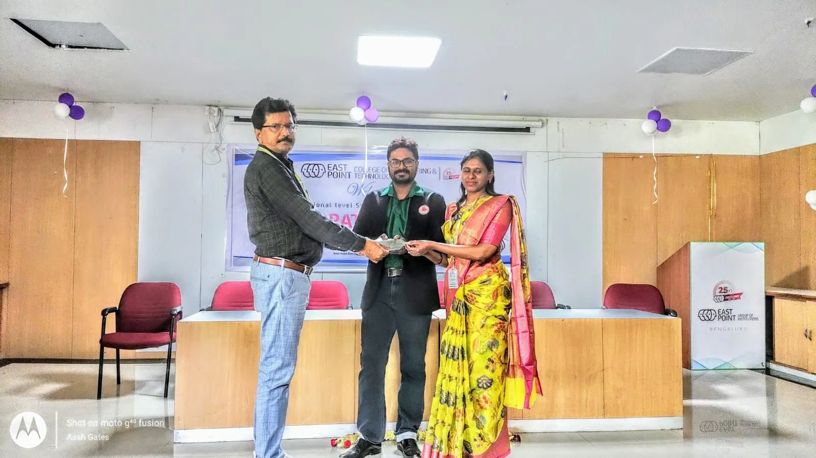 VTU cash award achievement for Aash Gates